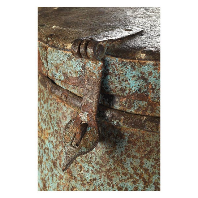 Patinated Metal Rice Reserve, 1920s For Sale - Image 3 of 4