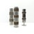 Silver Brutalist Metal Vases from BMF, Germany, 1970s, Set of 3 For Sale - Image 8 of 8