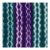 Early 20th Century Yoruba Tie-Dyed Textile Purple and Green Nigeria 63x38 inch For Sale