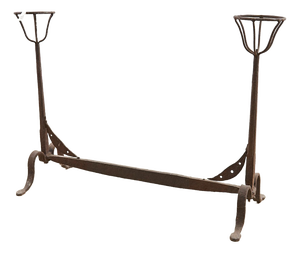 Wrought Iron Fireplace Andiron, 1700s
