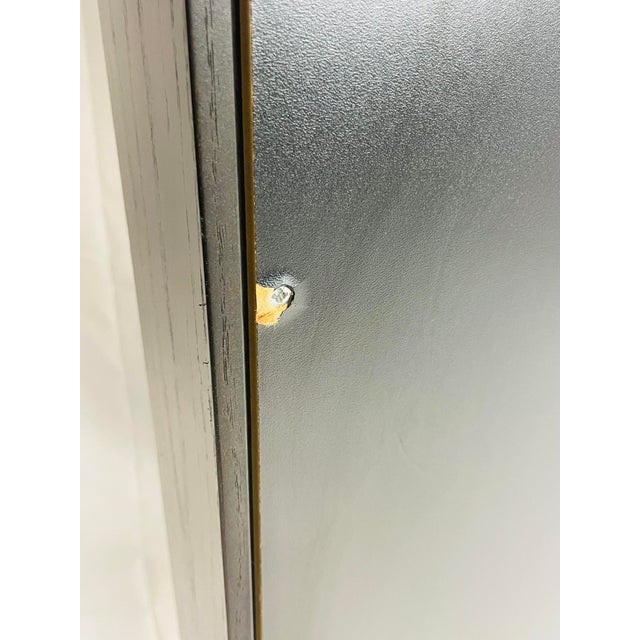 Large Rectangular Floor Mirror in Dark-Stained Wood For Sale - Image 12 of 14