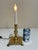 1970s Vintage Solid Brass Candlestick Table Lamp 10” For Sale - Image 5 of 8