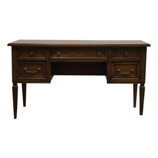 Mount Airy Solid Cherry Italian Provincial Style 54" Writing Desk For Sale