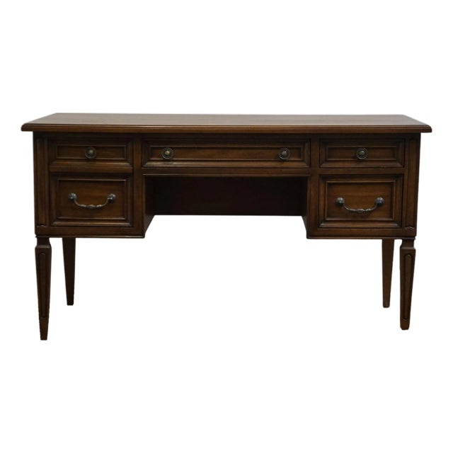 Mount Airy Solid Cherry Italian Provincial Style 54" Writing Desk For Sale