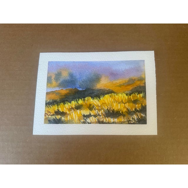 Original artwork, one of a kind. Signed by the artist. A vibrant landscape painted with expressive brushwork and bold...