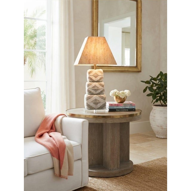 Vintage Bali Beaded Stacked Cube Table Lamp For Sale In West Palm - Image 6 of 12