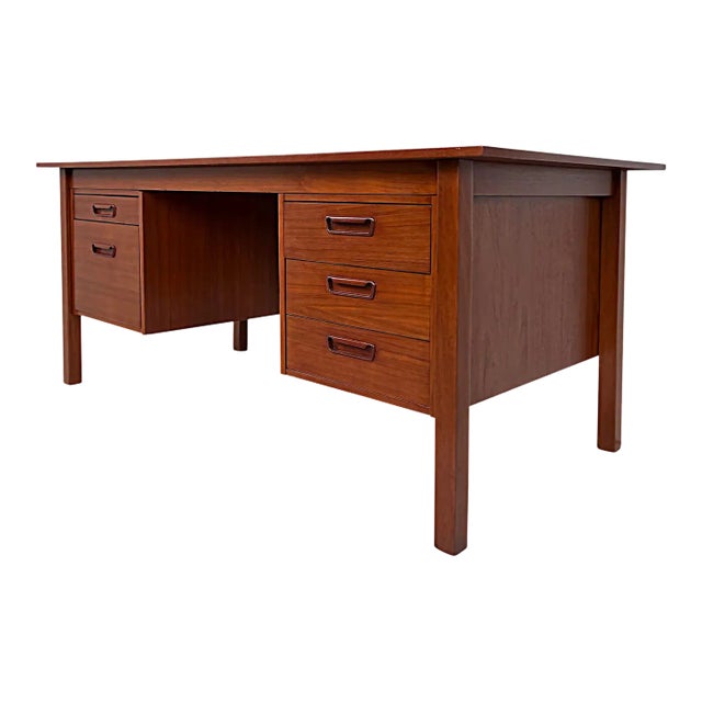1960s Danish Modern Teak Desk, Severin Hansen Attributed For Sale