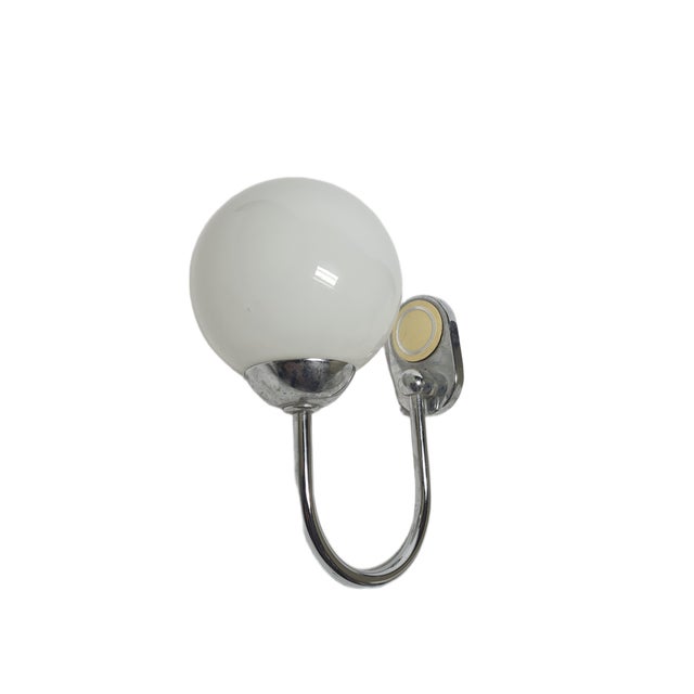 Art Deco Wall Lamp, Poland, 1950s, in Very Good conditions. Designed 1950 to 1959 European Plug (up to 250V).The wiring of...