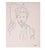 Lithograph on vélin pur fil des Papeteries du Marais, realized by Cocteau in 1929. Belongs to the suite "25 Dessins d'Un...