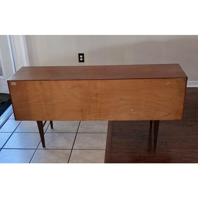 Wood Vintage 1960s Nathan Quality Mid-Century Modern Teak Desk For Sale - Image 7 of 9