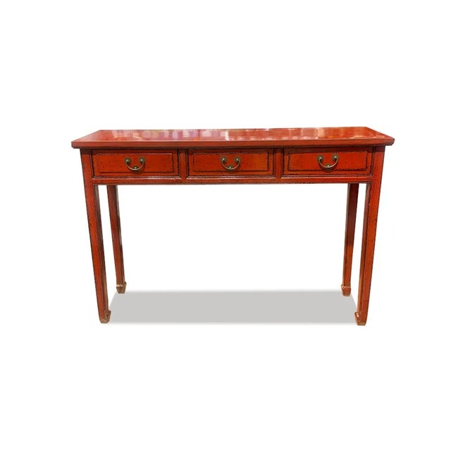 Asian Ming Style console table is a great table for storage and style. It is good piece for entry and in any space....