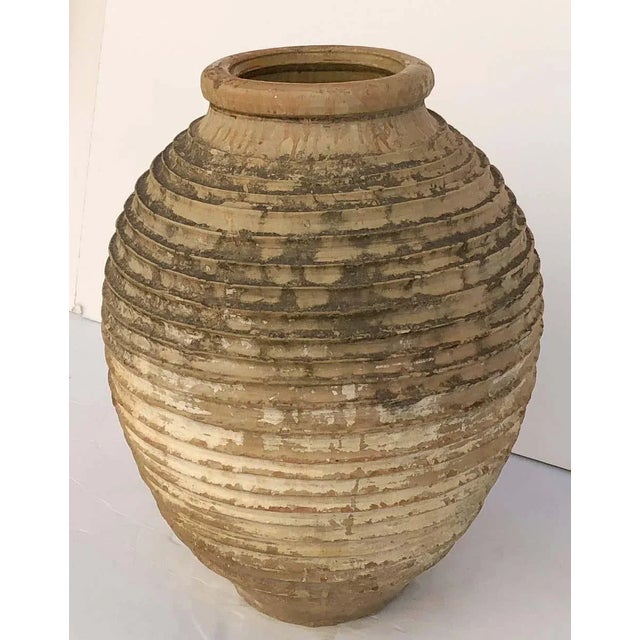 Mediterranean Large Greek Garden Urn or Oil Jar For Sale - Image 3 of 11