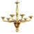 Handcrafted Contemporary Amber Murano Glass Linear Rigadin Chandelier For Sale - Image 4 of 5