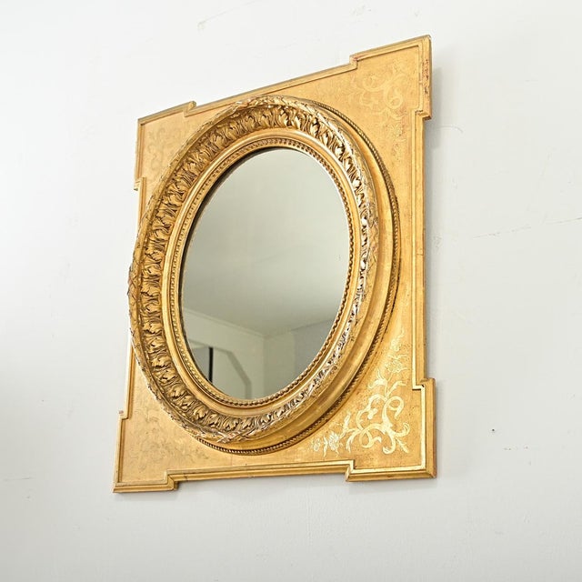 French 19th Century Gold Gilt Mirror For Sale - Image 12 of 12