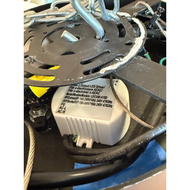 Custom Design Modern Glass + Led Pendant Light For Sale - Image 12 of 12