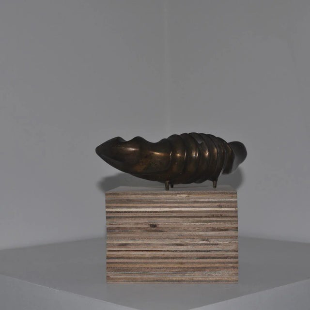Mid 20th Century French Brass Shell Dish Ashtray For Sale In Los Angeles - Image 6 of 11