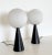 Modernist Italian Table Lamps in Glass and Metal by Tre Ci Luce, 1980s, Set of 2 For Sale - Image 6 of 10