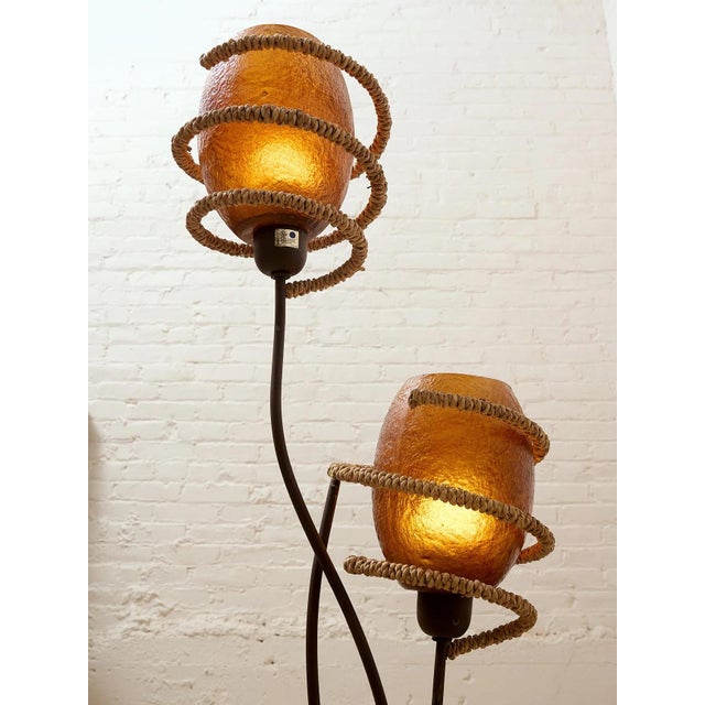 Mid-Century Modern Vintage Atomic Mid-Century Two-Light Floor Lamp For Sale - Image 3 of 6