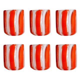 Scaramacai Collection Glasses by Maryana Iskra for Ribes the Art of Glass, Set of 6 For Sale