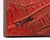 Illegibly Signed Abstraction in Red Mixed Media For Sale In New York - Image 6 of 7
