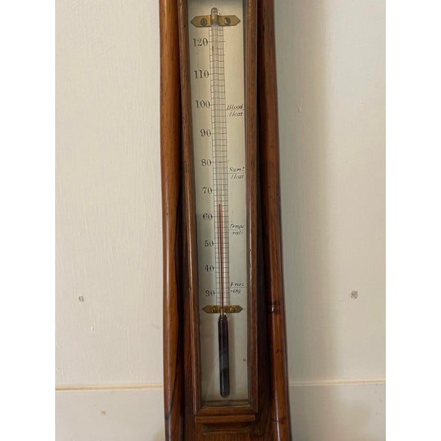 Mid 19th Century Large Rosewood Banjo Barometer, 1860s For Sale - Image 5 of 7