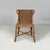 Italian Art Deco chairs in rattan, 1930s Set of four chairs with finely woven rattan seats and backrests. Round section...