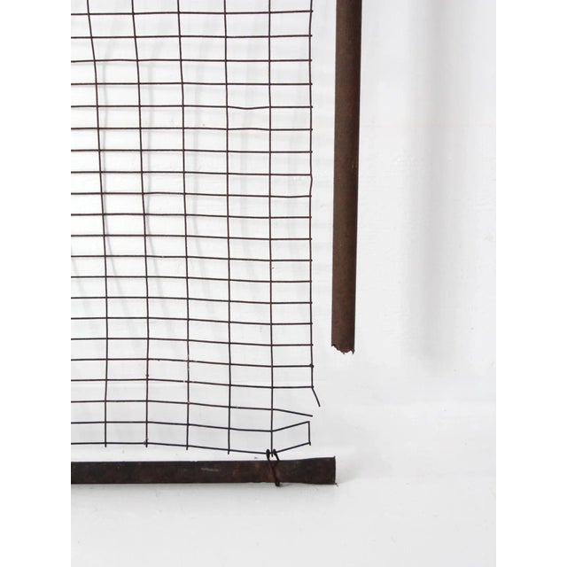 Brown Vintage Metal Gate Door For Sale - Image 8 of 12