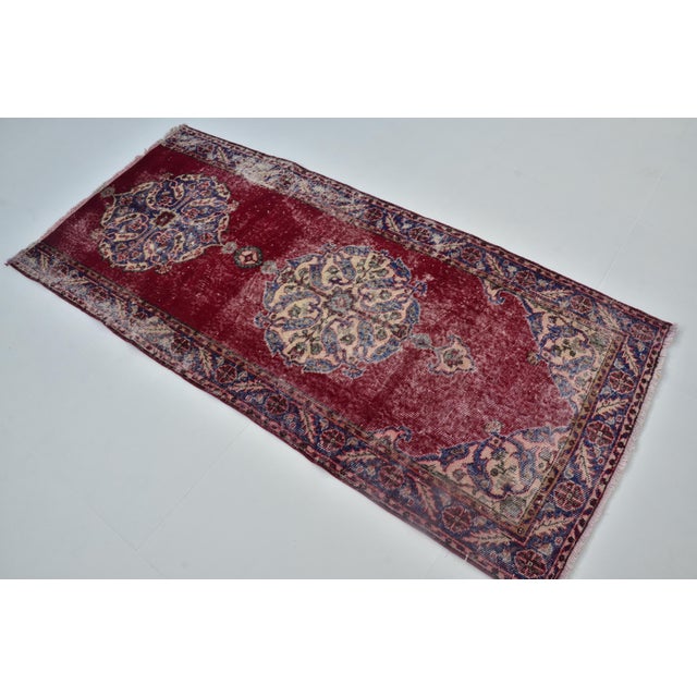 Turkish Anatolian Vintage Wool Carpet For Sale - Image 3 of 10