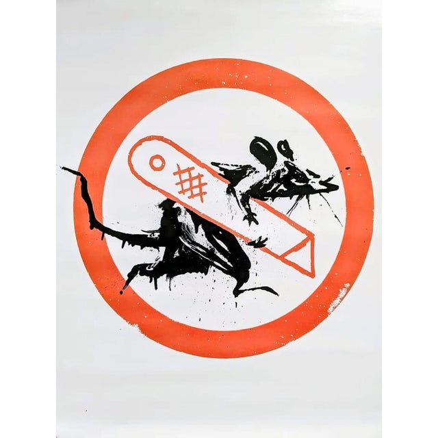 Banksy, Cut and Run, 2023, Lithographic Posters, Set of 2 For Sale - Image 3 of 4