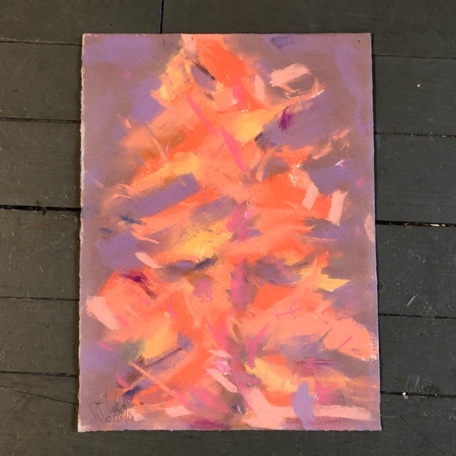 2010s Original Contemporary Robert Cooke Abstract Tree Pastel Drawing For Sale - Image 5 of 5