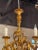 Vintage Italian Gilt Metal 6 Light Chandelier For Sale - Image 4 of 7