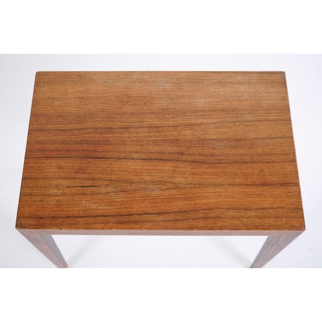 Model 41B Side Table in Rosewood by Severin Hansen for Haslev Furniture, 1960s For Sale - Image 11 of 13