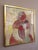 Mid-Century Modern 'Portrait in Crimson' Original Abstract Figurative Oil Painting by Swedish Artist Gunnar Johnsson (1917–2007), Framed For Sale - Image 4 of 14