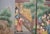 1960s C. 1940s Vintage Chinese Painted Folding Screen "Flying Kites" For Sale - Image 5 of 16