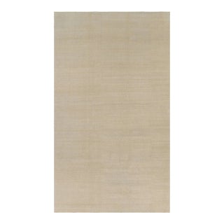 Rug & Kilim’s Oversized Contemporary Textural Solid Rug in Beige Tones - 11x19 For Sale