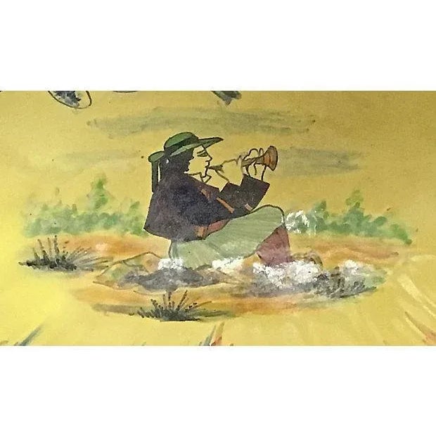 HB Quimper Odetta Quimper Flutist & Floral Serving Dish For Sale - Image 4 of 6