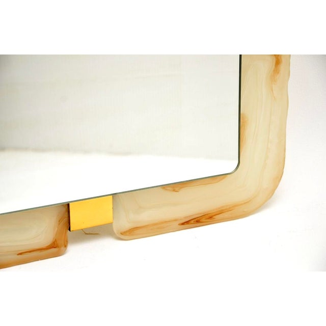 Vintage Hollywood Regency Back Lit Mirror from Hillebrand, 1970s For Sale - Image 6 of 10