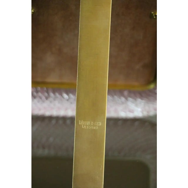 Pink Twisted Murano Glass and Brass Photo Frame from Barovier & Toso, 2000s For Sale - Image 6 of 18