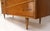 Walnut mid century modern two-part hutch credenza display cabinet glass doors For Sale - Image 16 of 16