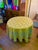 Mid 20th Century Round Ghabani Embroidered Tablecloth. For Sale In Los Angeles - Image 6 of 6