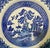 English Vintage Blue Old Willow Dessert Plate by English Ironstone Tableware, LTD - Made in Staffordshire, England - Circa 1970 For Sale - Image 3 of 11