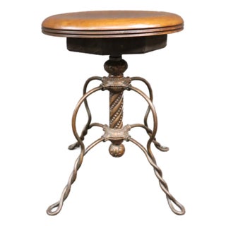 Tonk Chicago & New York Piano Stool For Sale