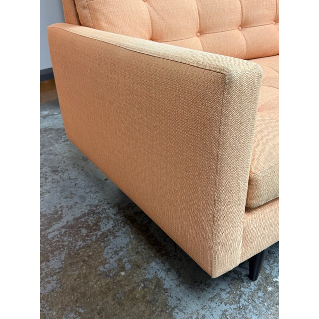 Crate & Barrel Petrie Midcentury Sofa For Sale - Image 9 of 12