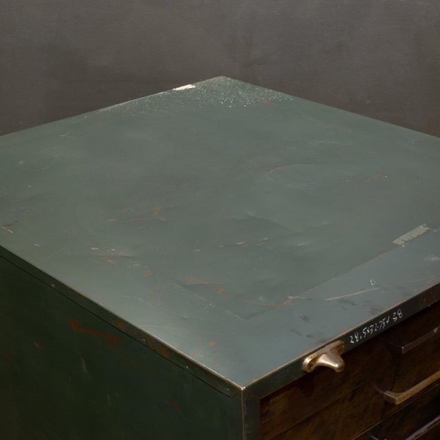 Early 20th C. Flat File Map Cabinet c.1940 For Sale - Image 9 of 12