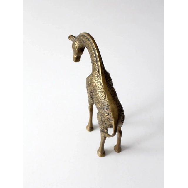 Mid-Century Brass Giraffe For Sale - Image 11 of 12