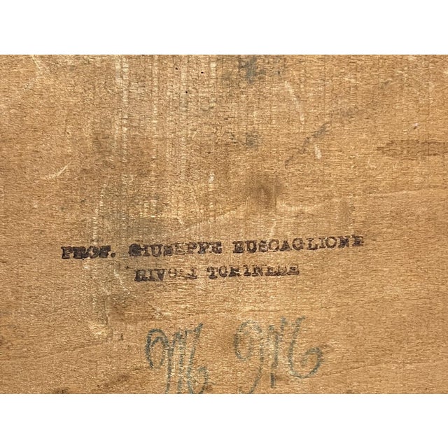 Giuseppe Buscaglione, Piedmontese Landscape, Oil on Canvas, 1920s, Framed For Sale - Image 11 of 13