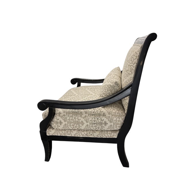 Jonathan Louis Fernand Exposed-Wood Accent Chair For Sale - Image 4 of 12