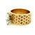 1970s FJG 14k Gold Basket-Weave Ring With Marquise Diamond, Size 5 For Sale - Image 9 of 14