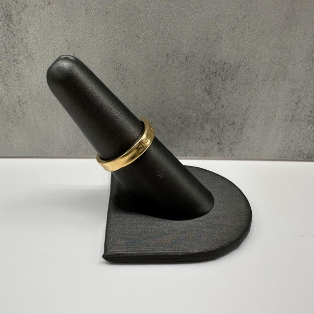 Tiffany and Co. Designer Tiffany 1837 Band Ring 18kt Yellow Gold Size 6.5 For Sale - Image 4 of 6