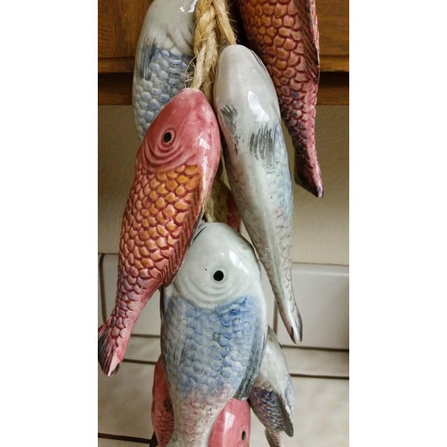 Ceramic Fish Sisal Rope Wall Hanging Chairish